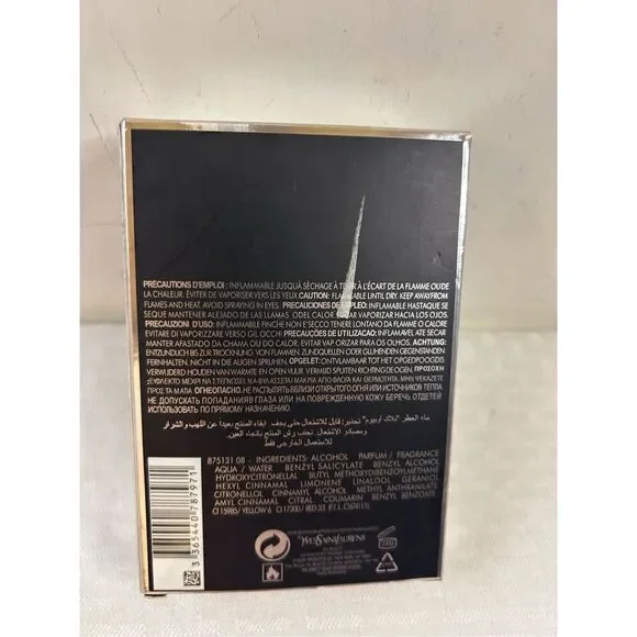 Black opium Yves Saint Laurent 3fl oz Spray new - Picture 3 of 5